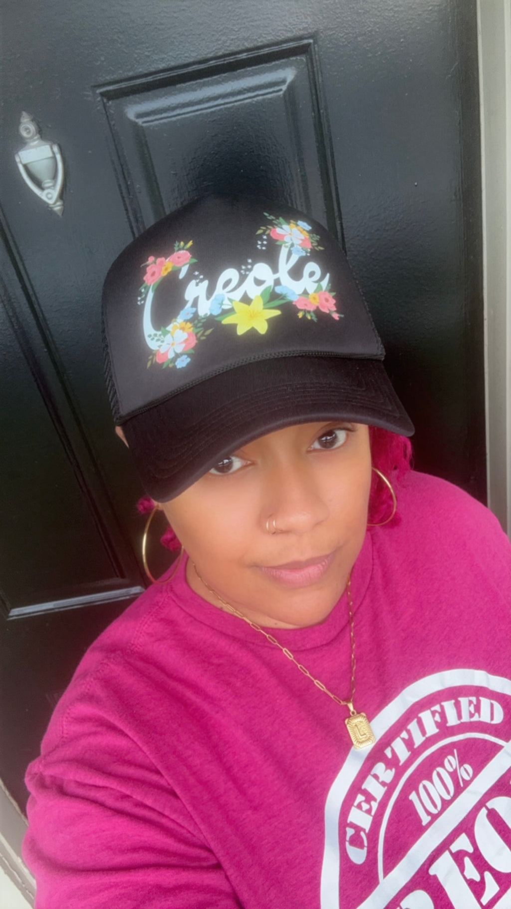 Creole Floral Trucker Hat