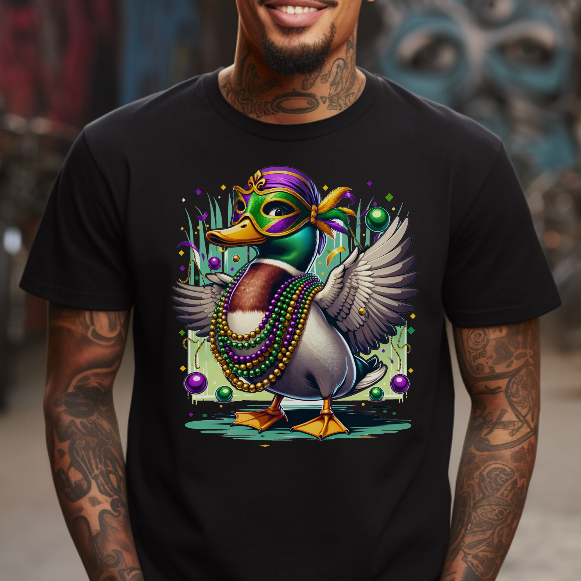 Mardi Gras Duck T-Shirt