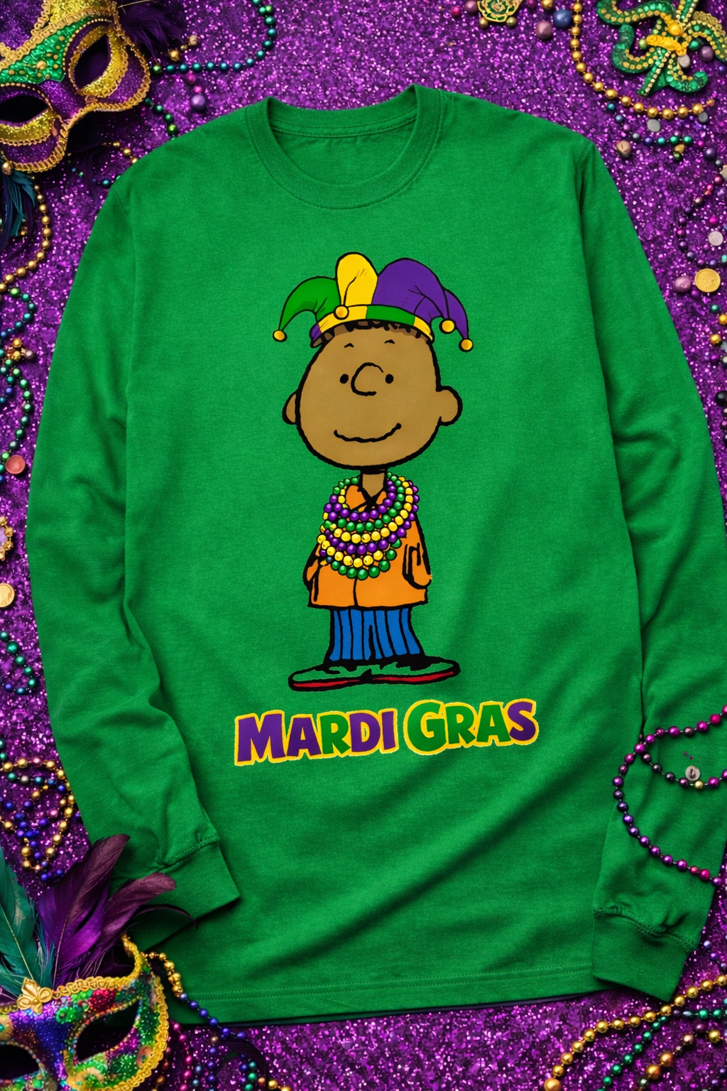 Franklin Mardi Gras Long Sleeve T-Shirt