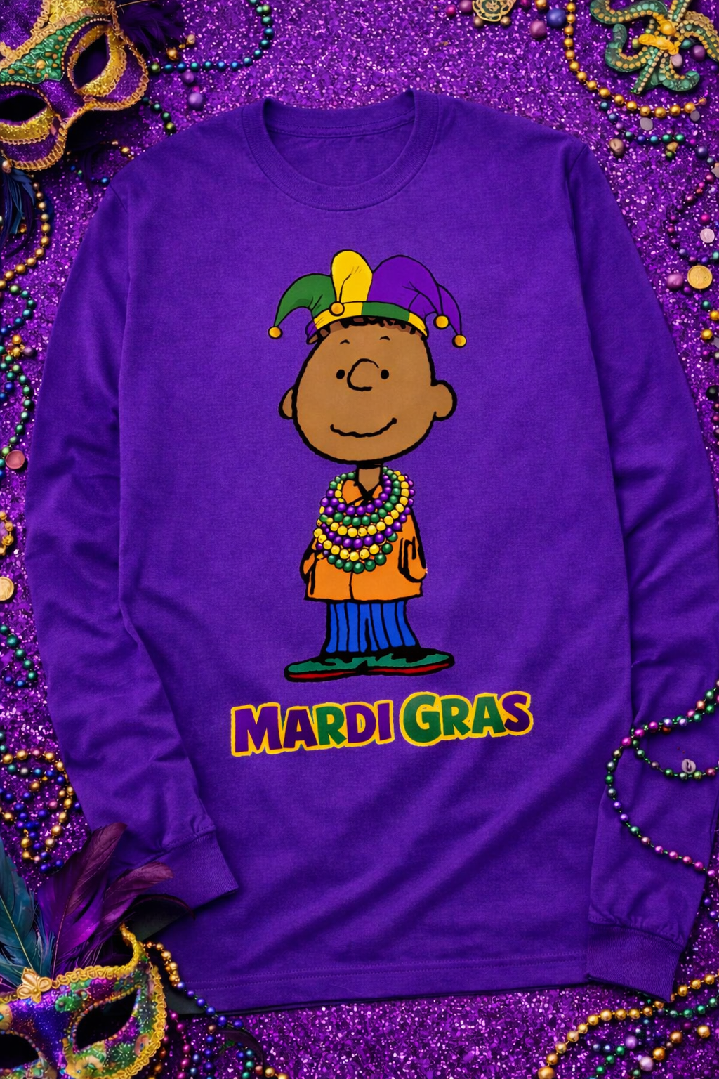 Franklin Mardi Gras Long Sleeve T-Shirt
