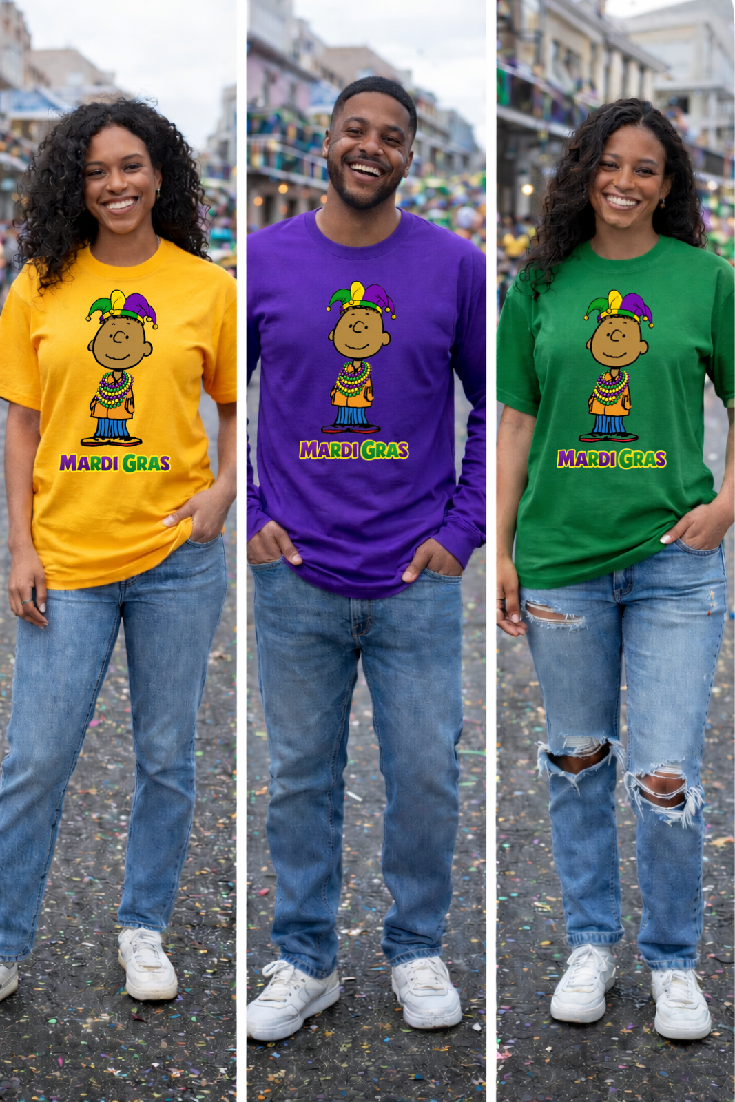 Franklin Mardi Gras T-shirt