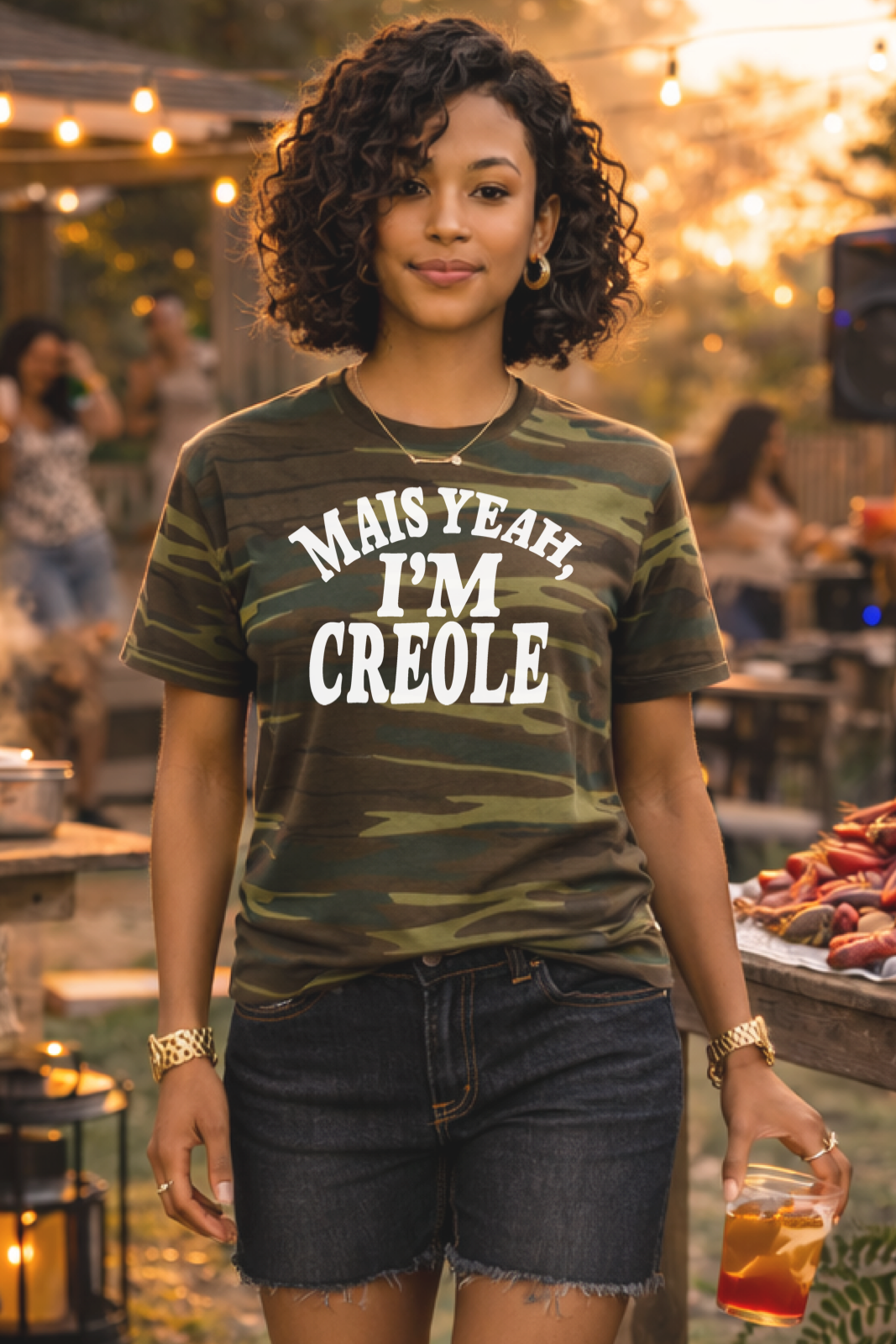 MAIS YEAH, I’M CREOLE™ – Unisex Camo Tee