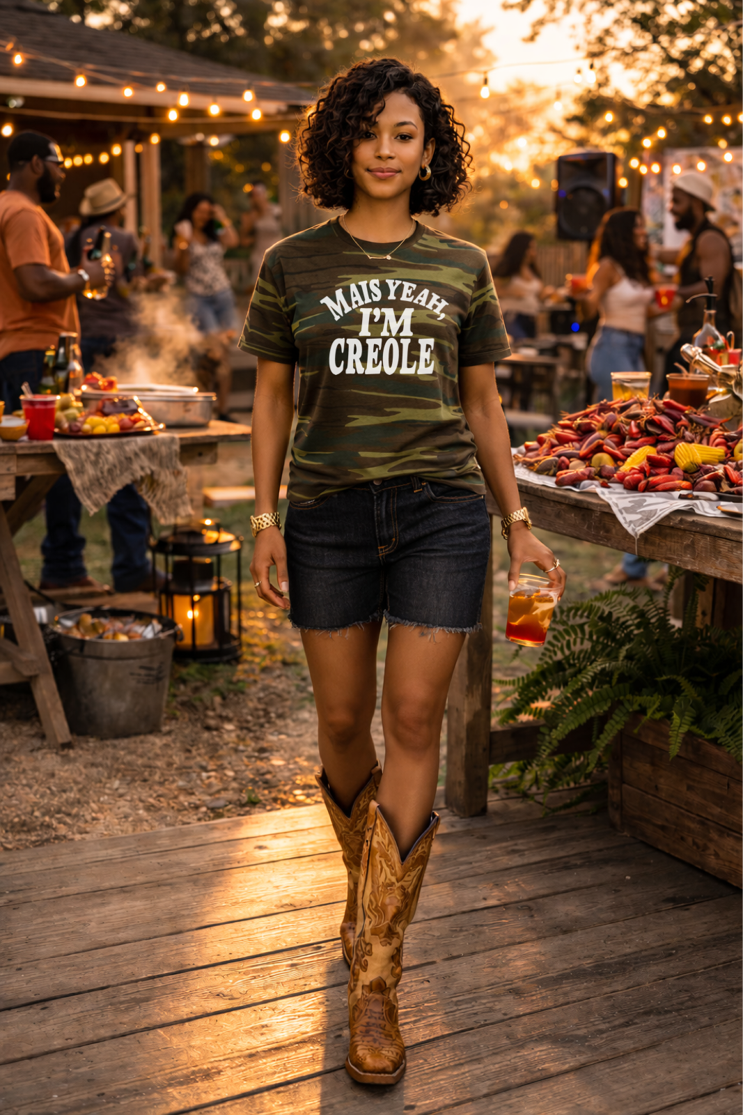 MAIS YEAH, I’M CREOLE™ – Unisex Camo Tee