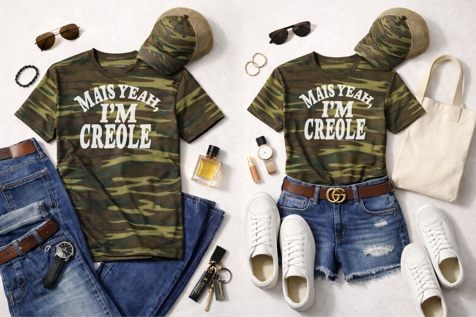 MAIS YEAH, I’M CREOLE™ – Unisex Camo Tee