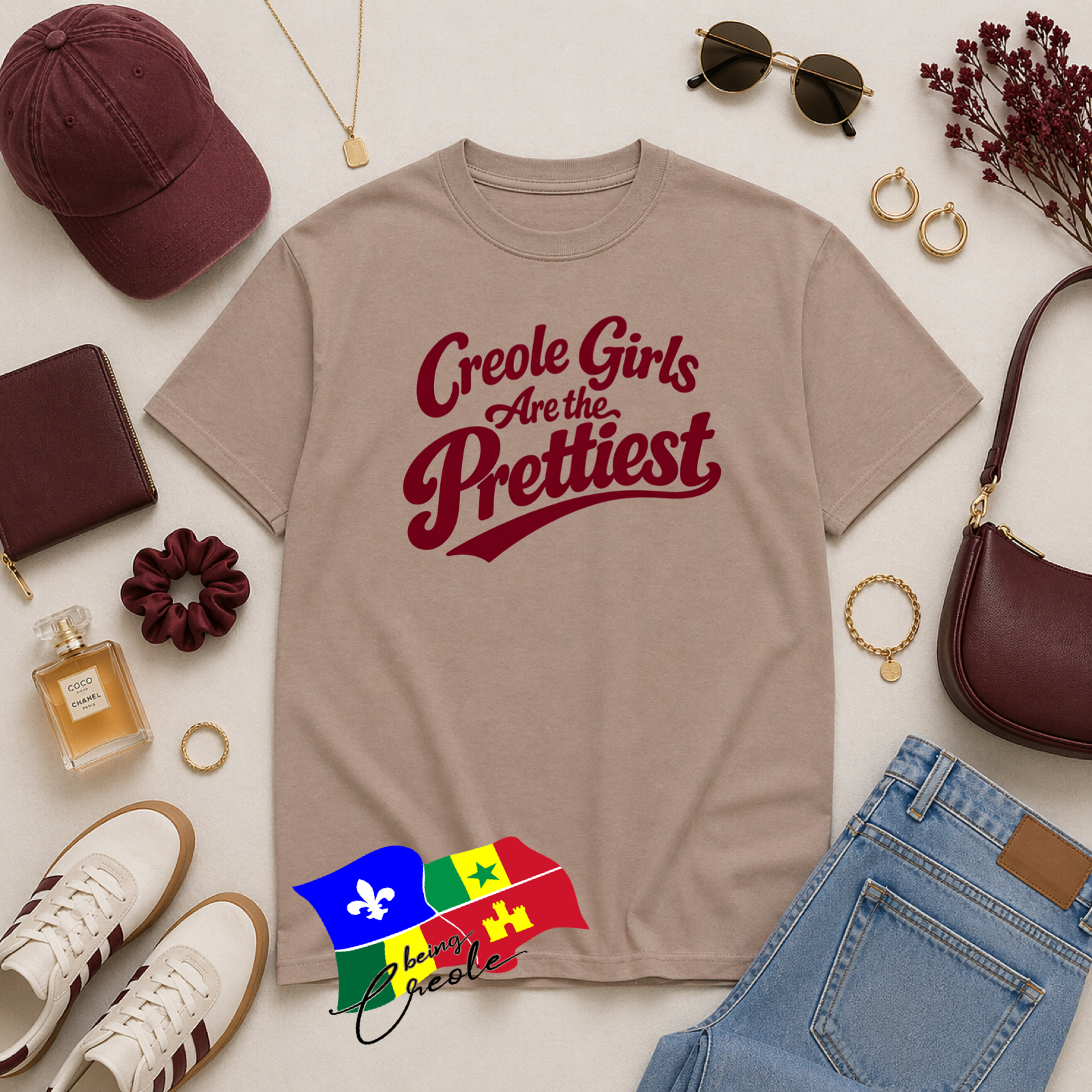 Creoles Girls are the Prettiest Creole Girls Are the Prettiest T-Shirt | Creole Pride Tee | Black Girl Culture Shirt | Unisex Graphic Tee | Louisiana Creole Shirt