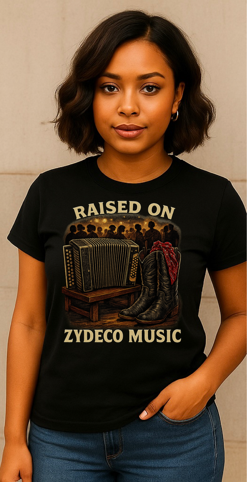 Raised on Zydeco Music T-Shirt