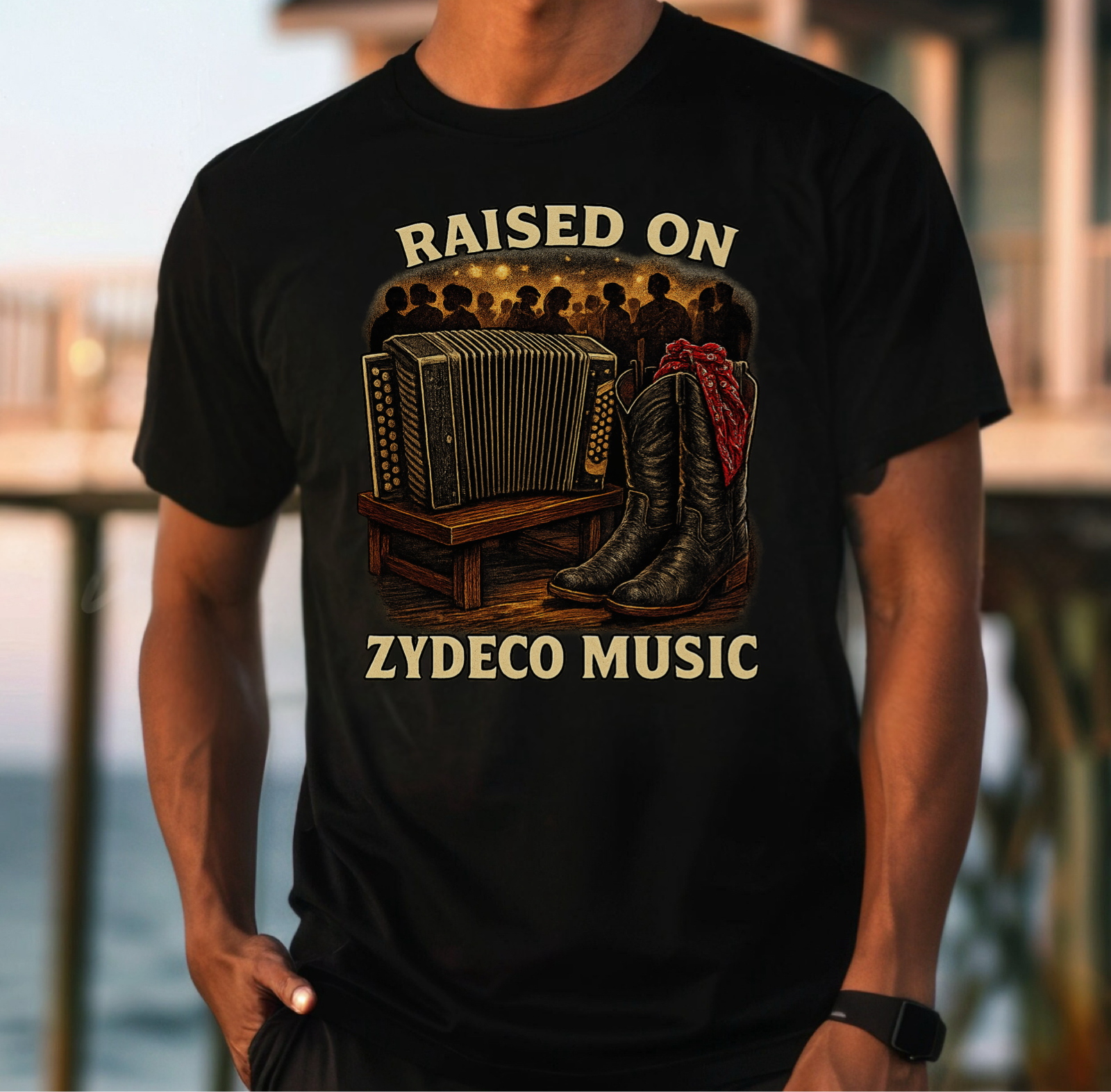 Raised on Zydeco Music T-Shirt