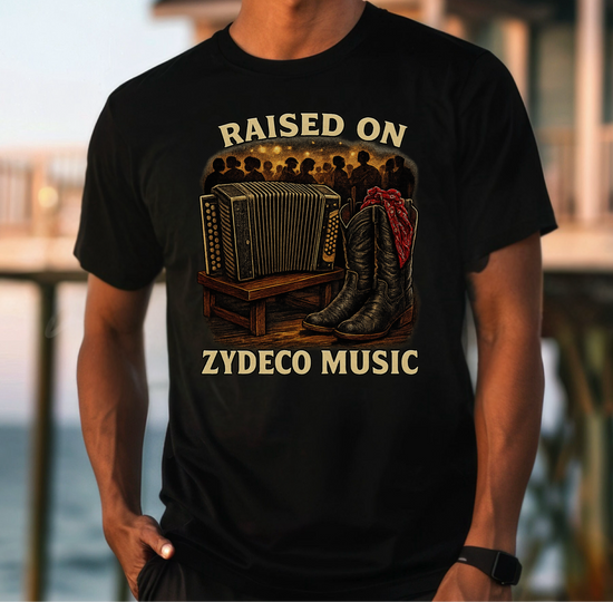 Raised on Zydeco Music T-Shirt