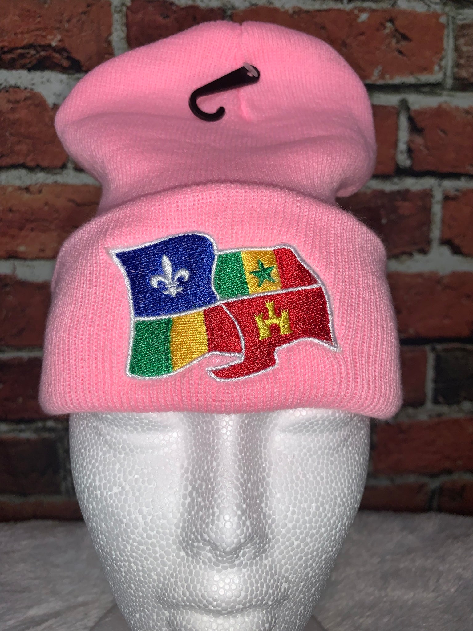 Creole Flag Stitch Beanies