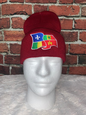 Creole Flag Stitch Beanies