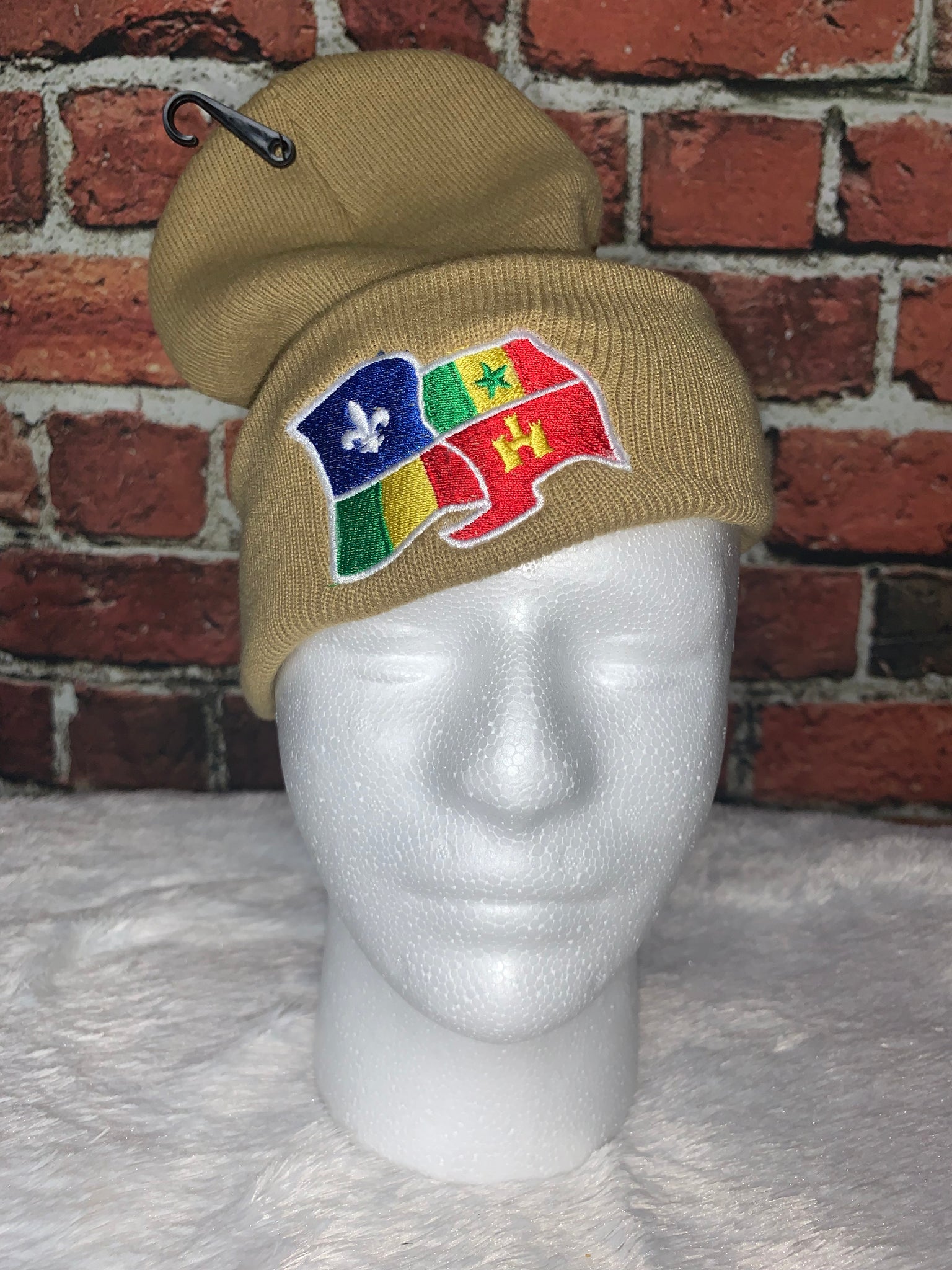 Creole Flag Stitch Beanies