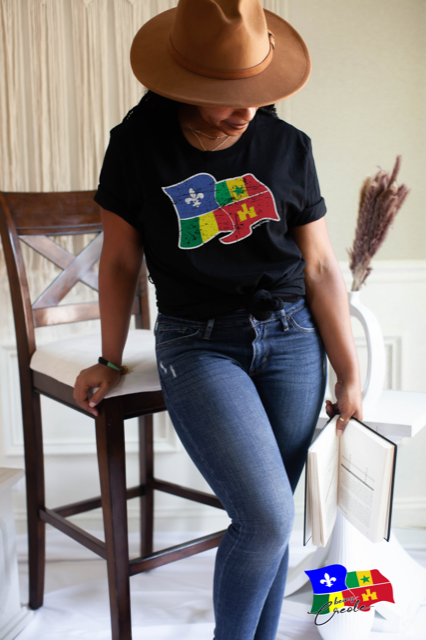 Distressed Creole Flag T-Shirt