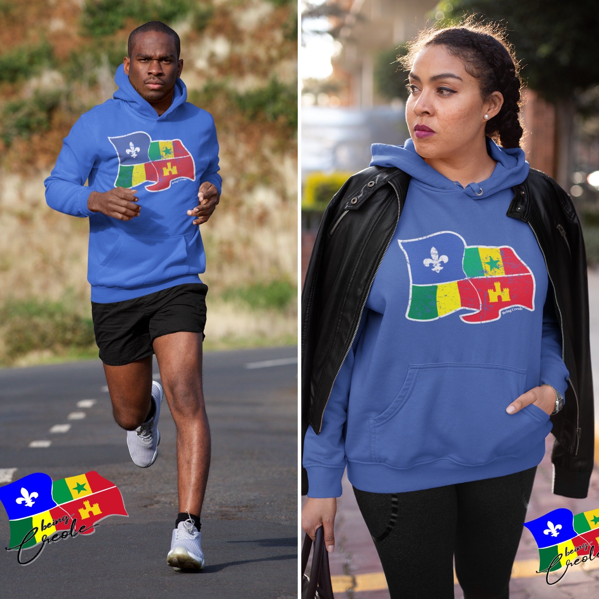 Royal Creole Flag Hoodie