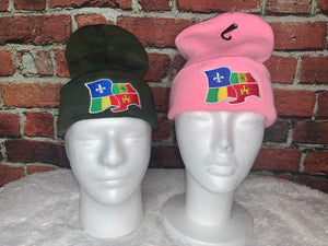 Creole Flag Stitch Beanies