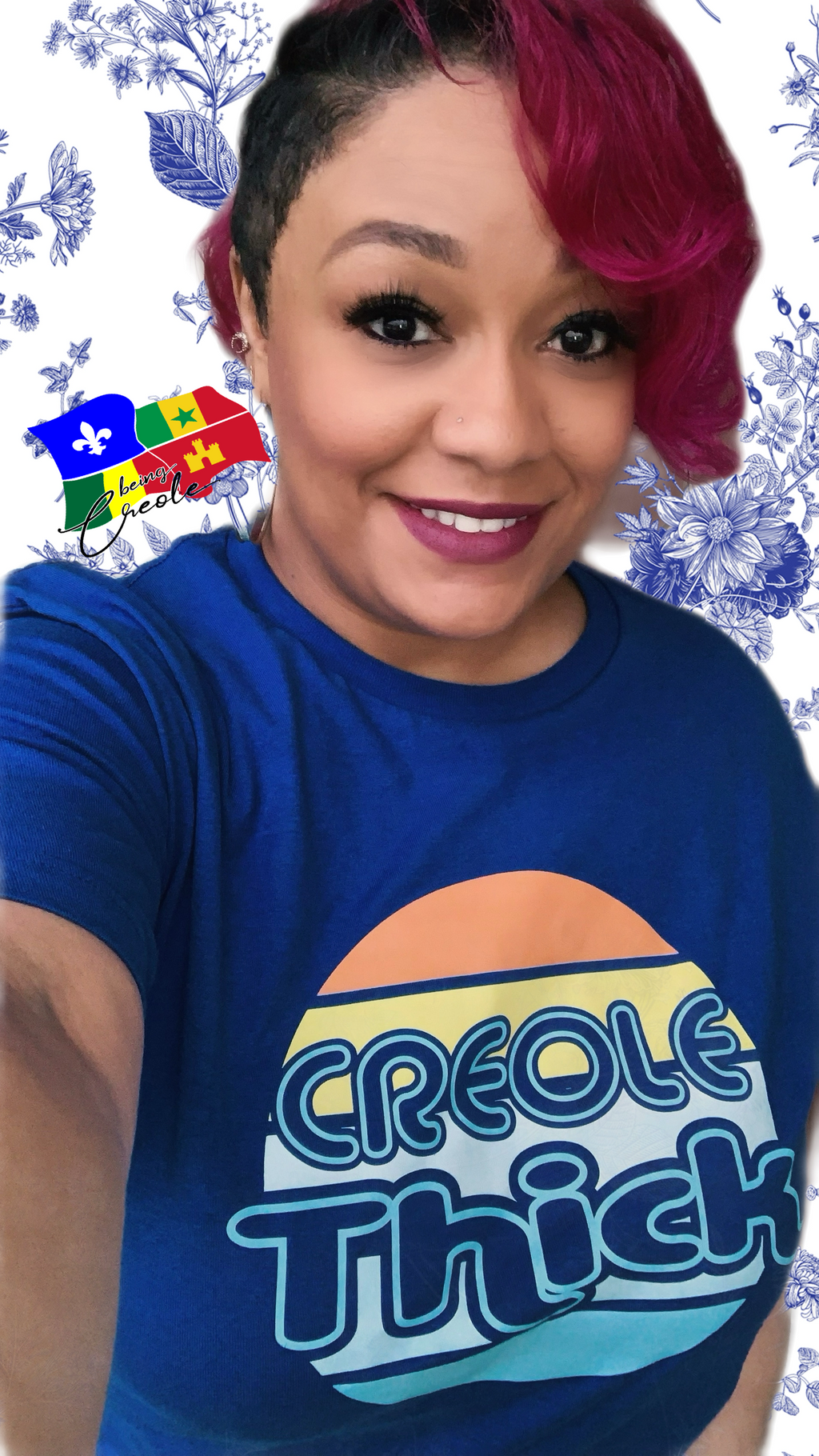 Creole Woman Louisiana Cultural Flag' Women's T-Shirt