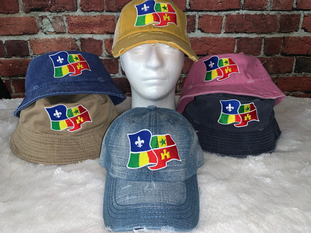 Denim Creole Flag Cap