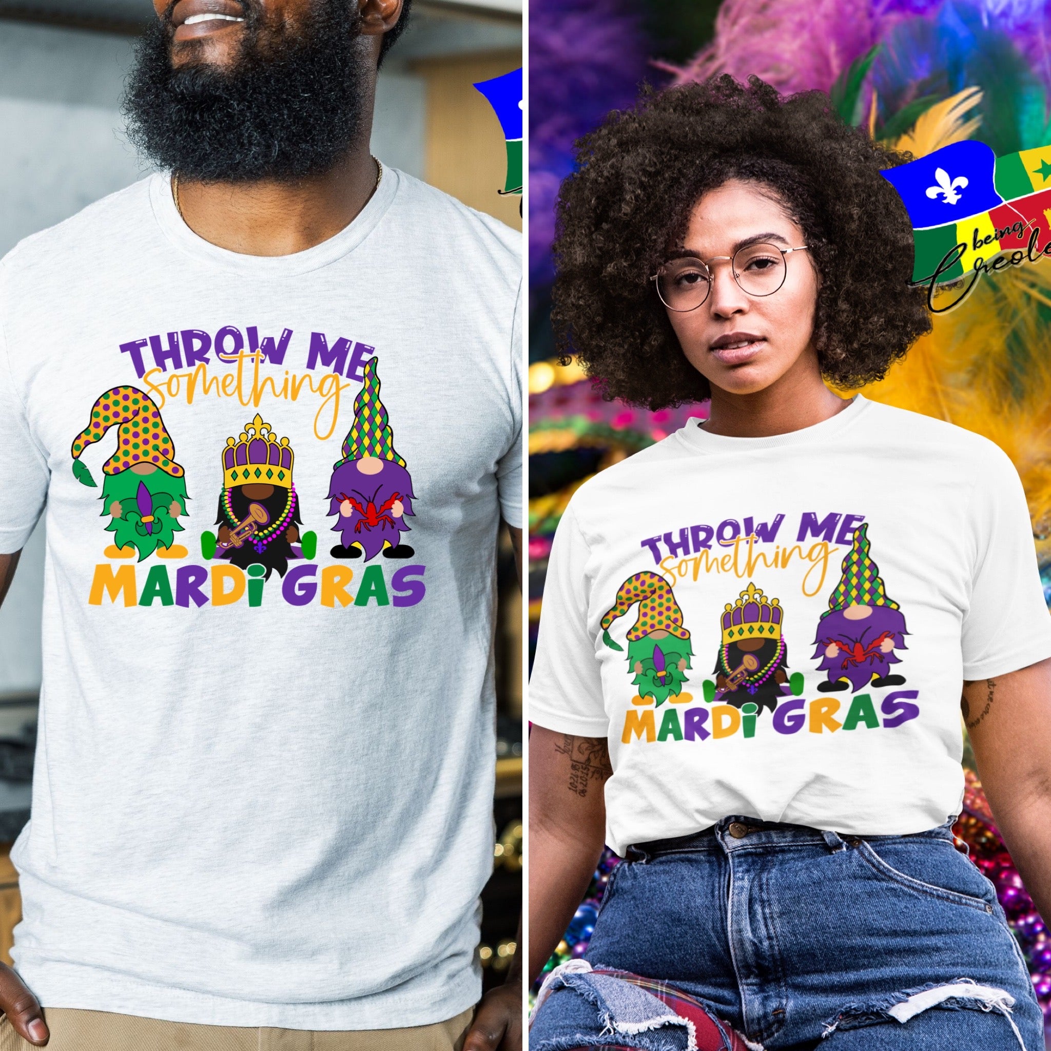 Gnomes Mardi Gras T-Shirt