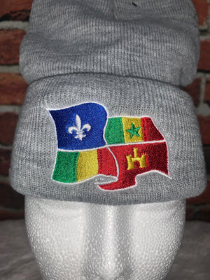 Creole Flag Stitch Beanies