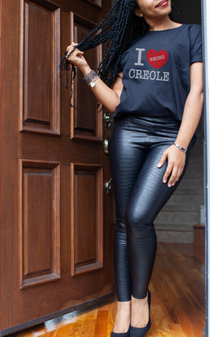 I Love being CREOLE Black Tee