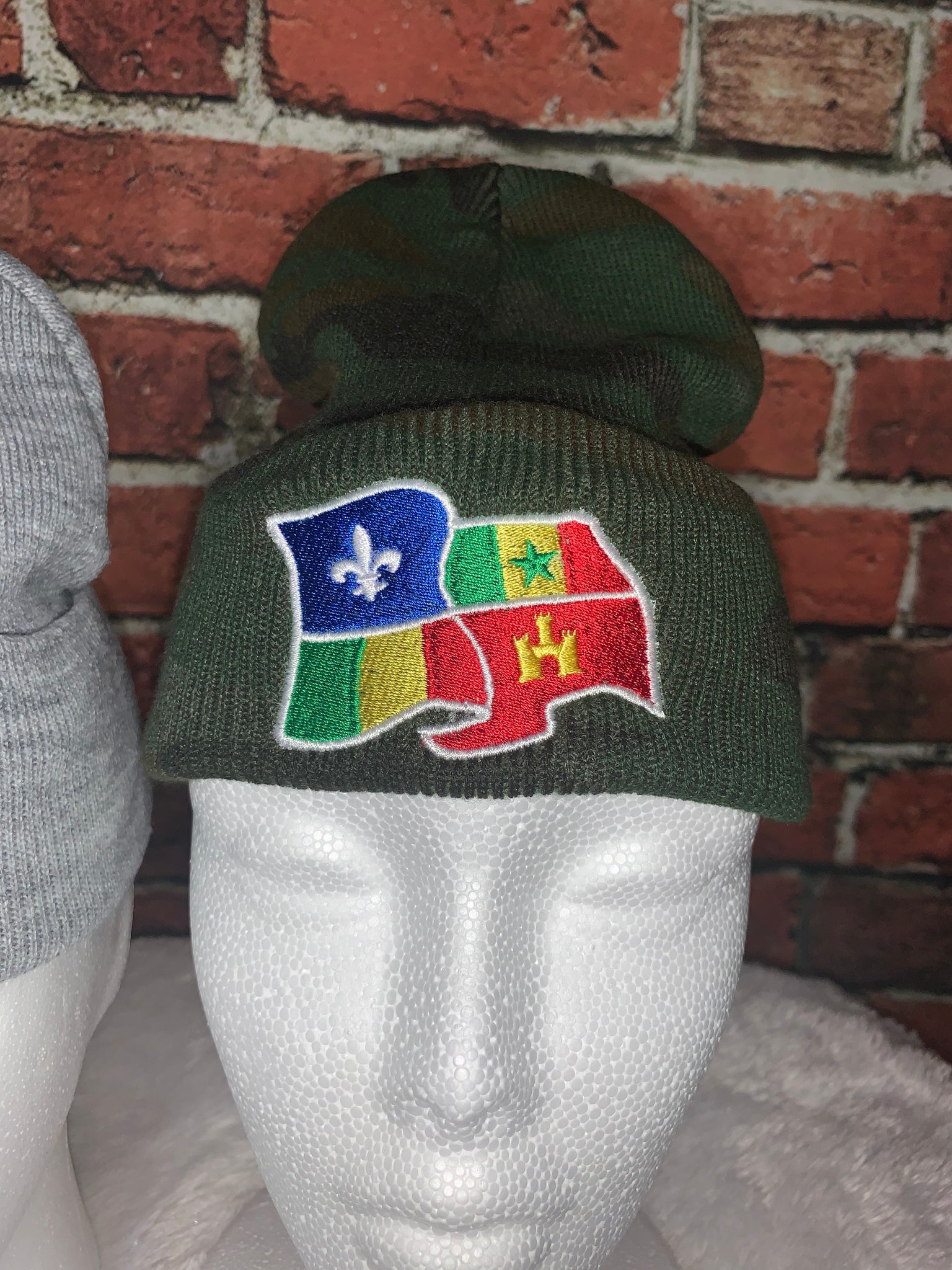 Creole Flag Stitch Beanies