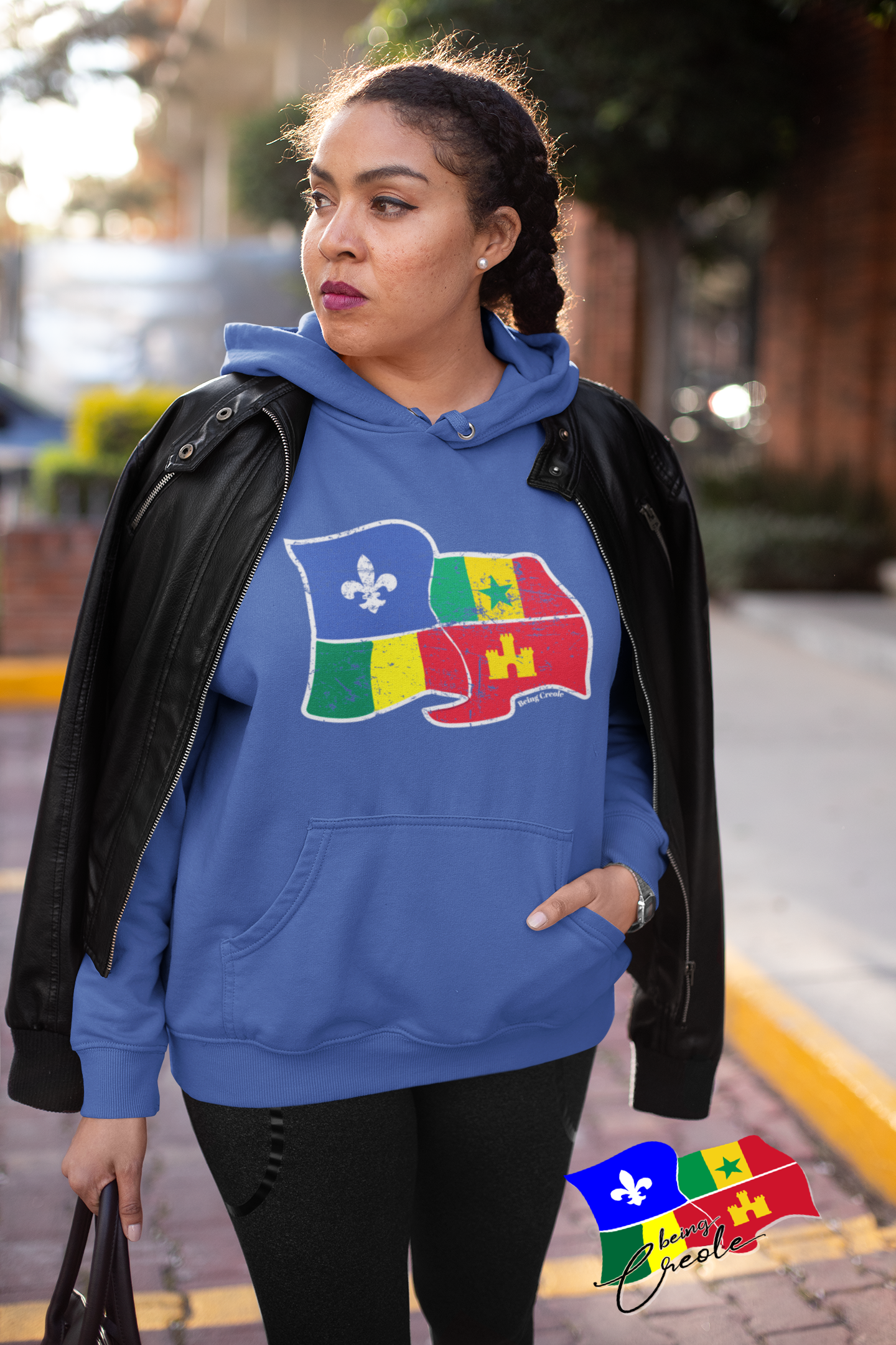 Royal Creole Flag Hoodie